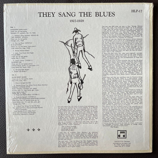 They Sang The Blues (1927 - 1929)