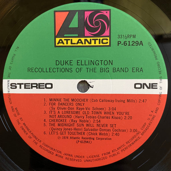 Recollections Of The Big Band Era