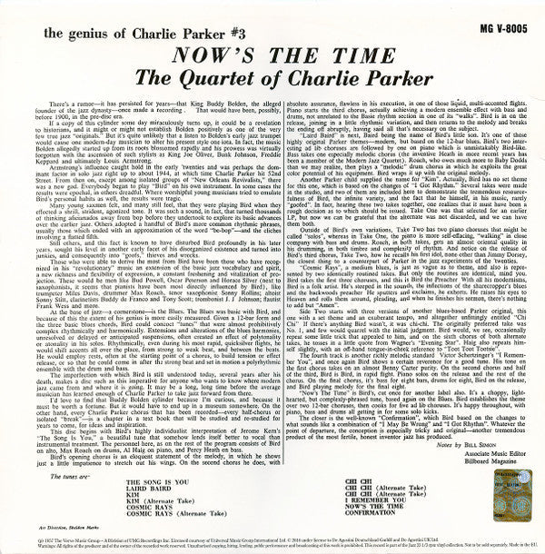 Release: Now's The Time-Vinyl-Russia-2023-MGV-8005-25990804