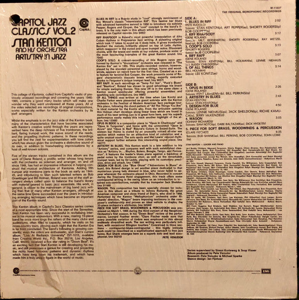 Master Release: Artistry In Jazz by Stan Kenton And His Orchestra