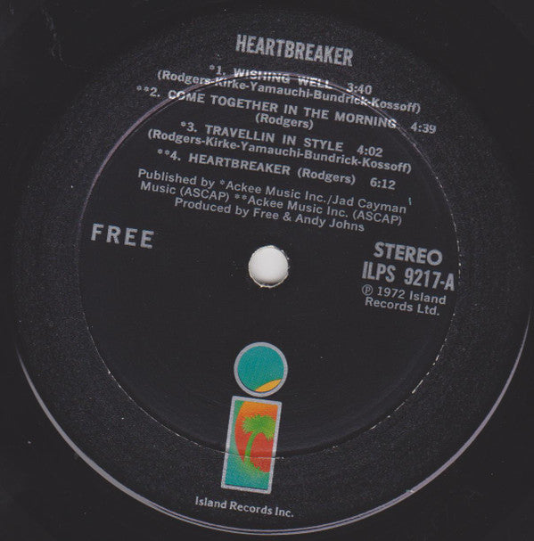 Release: Heartbreaker-Vinyl-US-1974-ILPS 9217-11618007