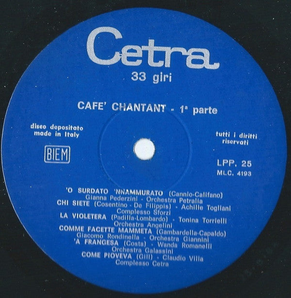 Cafè Chantant - 1ª Parte