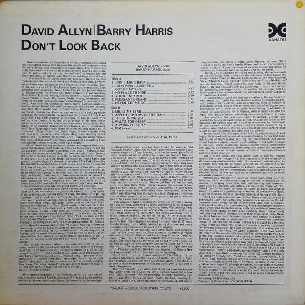 Release: Don't Look Back-Vinyl-Japan-1976-JC 7020-31722140