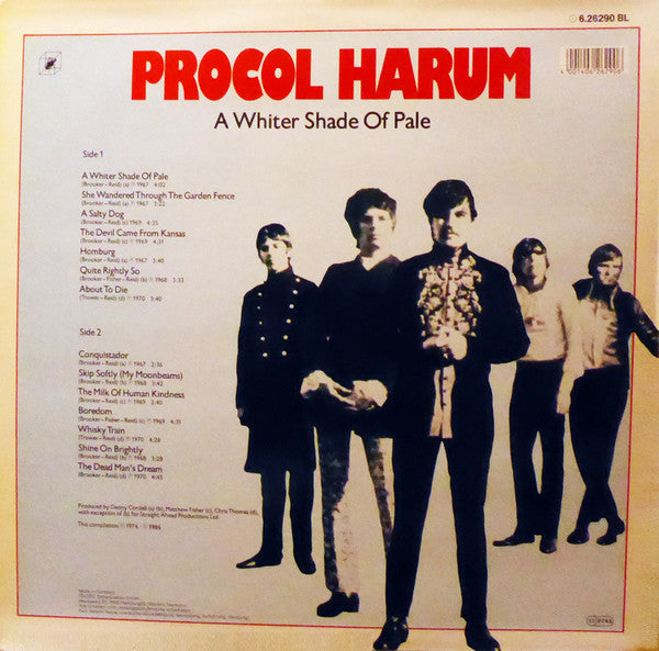 Release: The Best Of Procol Harum-Vinyl-Germany-1986-6.26290-14347241