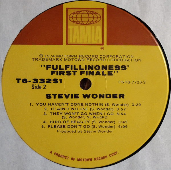Fulfillingness' First Finale