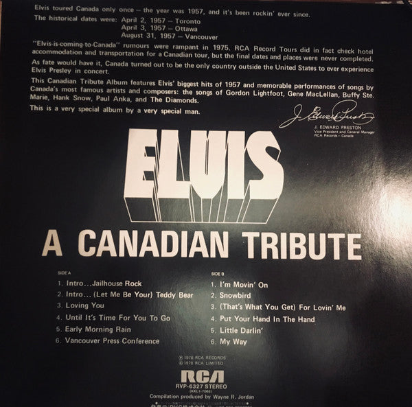 Release: A Canadian Tribute-Vinyl-Japan-1978-RVP-6327, KKL1-7065-15761978