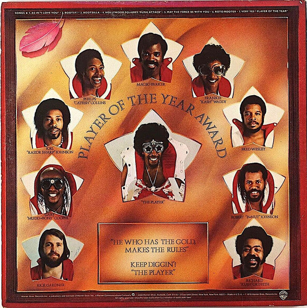 Release: Bootsy? Player Of The Year-Vinyl-US-1978-BSK 3093-26680340