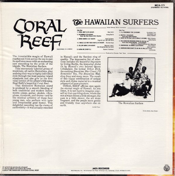 Release: Coral Reef-Vinyl-US-1973-MCA-171-28460251