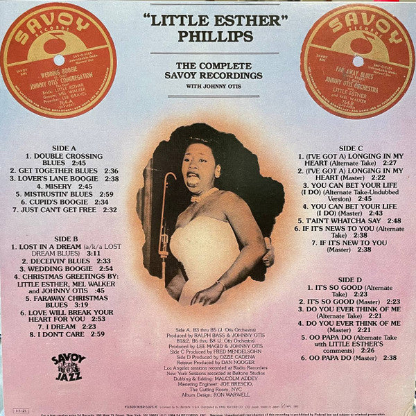 Release: The Complete Savoy Recordings With Johnny Otis-Vinyl-Japan-1984-K18P-6325-22481678