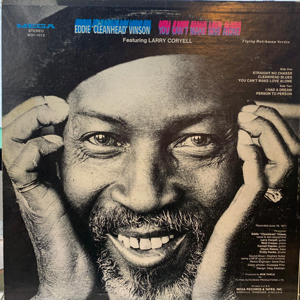 Release: You Can't Make Love Alone-Vinyl-US-1971-M31-1012-20274019