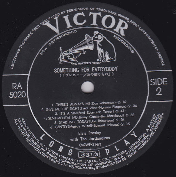 Something For Everybody = 歌の贈りもの