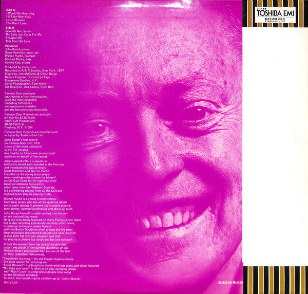 Master Release: John's Other Bunch by The John Bunch Quintet