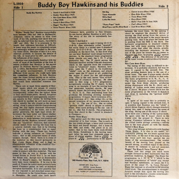 Buddy Boy Hawkins & His Buddies 1927 - 1934