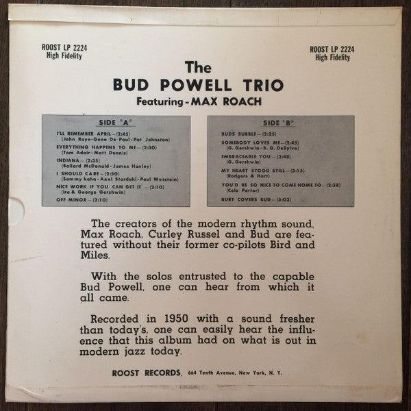 Release: Bud-Vinyl-US-1959-LP 2224, RLP 2224-10823411