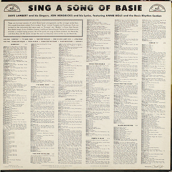 Sing A Song Of Basie