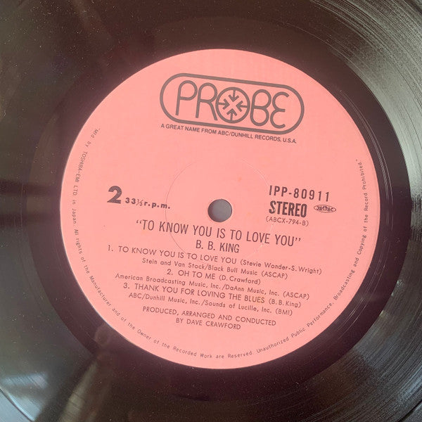 To Know You Is To Love You