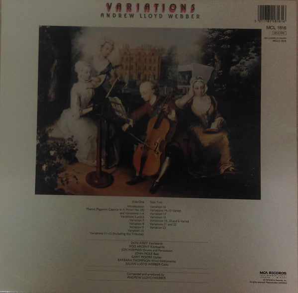 Master Release: Variations by Andrew Lloyd Webber