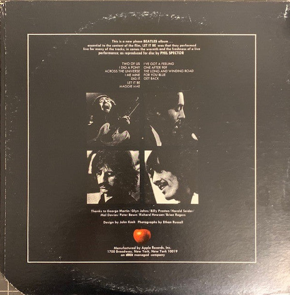 Release: Let It Be-Vinyl-US-1974-AR 34001-14579857