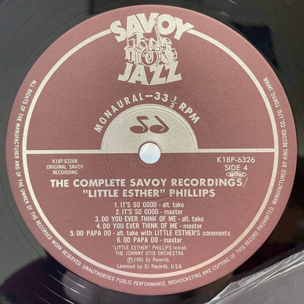 The Complete Savoy Recordings With Johnny Otis