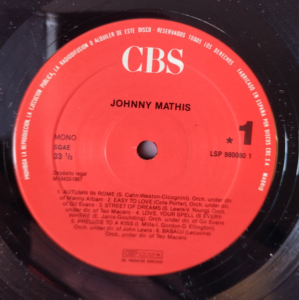 Master Release: Johnny Mathis by Johnny Mathis