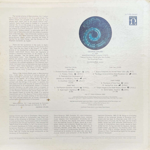 Release: Makrokosmos, Volume I-Vinyl-US-None-H-71293-10509998