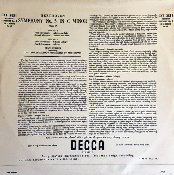 Symphony No 5 In C Minor Opus 67