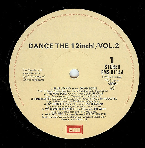 Master Release: Dance The 12inch! Vol.1 by Various
