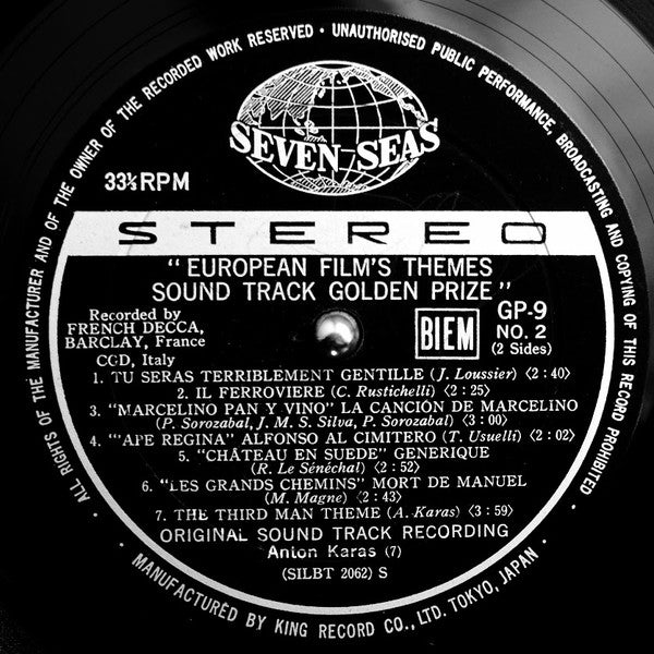 European Film's Themes Sound Track Golden Prize