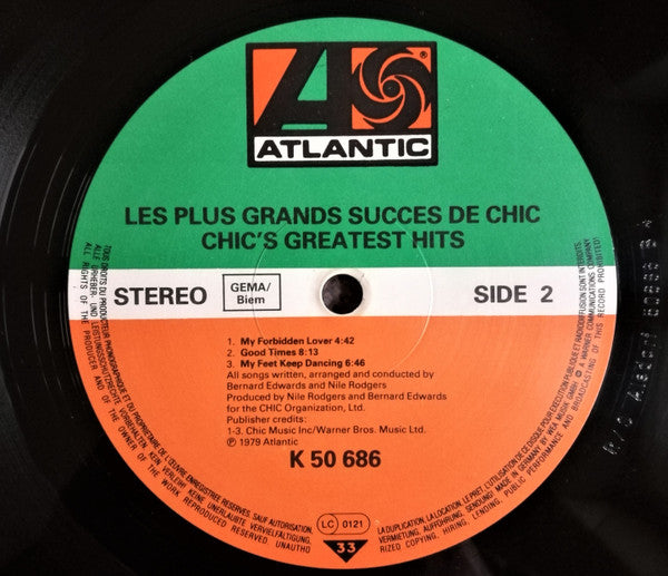 Les Plus Grands Succes De Chic = Chic's Greatest Hits