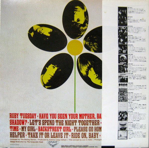 Release: Flowers-Vinyl-Japan-1976-GP 1059-12892591