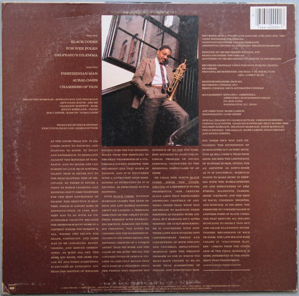 Release: Black Codes (From The Underground)-Vinyl-US-1985-FC 40009-14587364