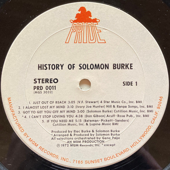 The History Of Solomon Burke