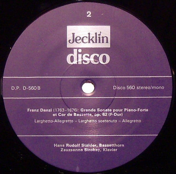 Musik Aus Der Blütezeit Des Bassetthorns