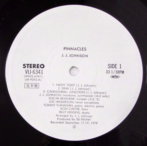 Release: Pinnacles-Vinyl-Japan-1980-VIJ-6341 -11200197