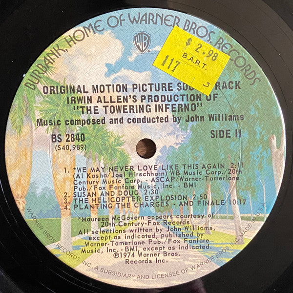 Irwin Allen's Production Of The Towering Inferno (Original Motion Picture Soundtrack)