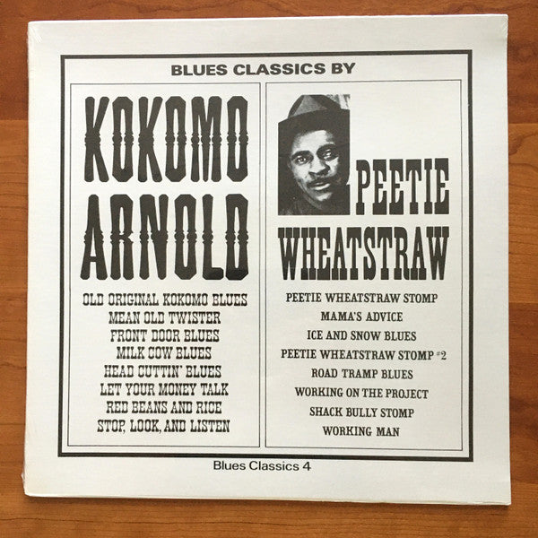 Release: Blues Classics By Kokomo Arnold / Peetie Wheatstraw-Vinyl-US-None-BC 4, 4-12638567