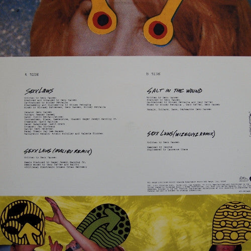 Release: Sexx Laws-Vinyl-US-1999-0694971751-71624