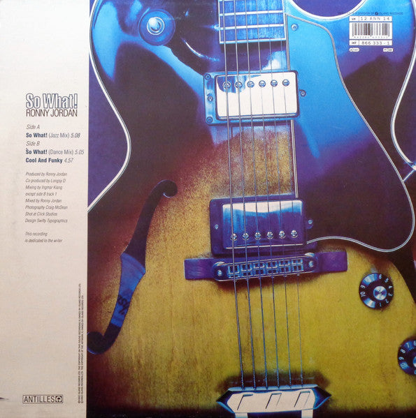 Master Release: So What! by Ronny Jordan