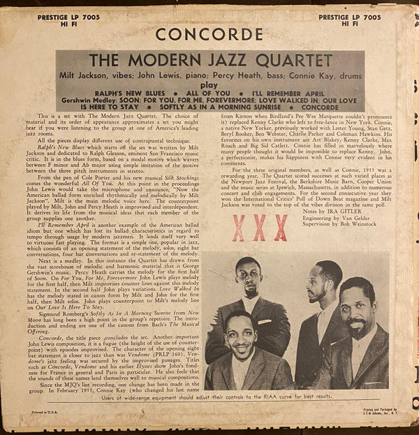 Release: Concorde-Vinyl-US-None-PRLP 7005-20894740