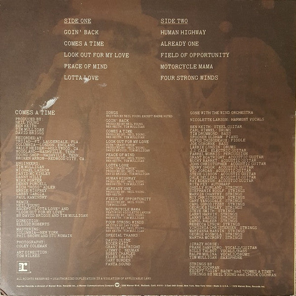 Release: Comes A Time-Vinyl-US-1978-MSK 2266-10683192