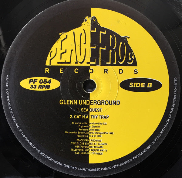 Release: C.V.O. Trance-Vinyl-UK-1996-PF 054-1358