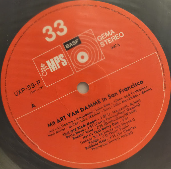 Release: Mit Art Van Damme In San Francisco-Vinyl-Japan-None-UXP-59-P, UXP-59-P-32889507