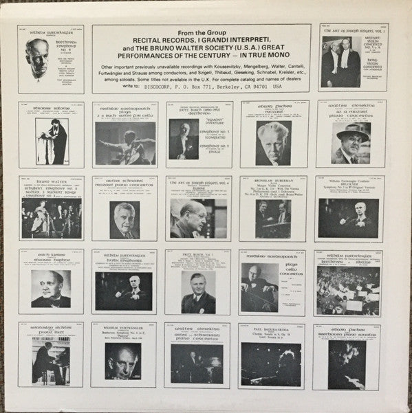 In Recital Schumann Schubert & Brahms