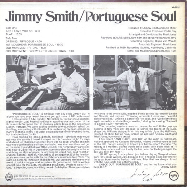 Release: Portuguese Soul-Vinyl-US-1973-V6-8832-10286465