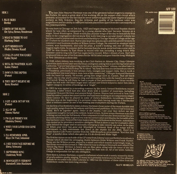 Release: Songs From The Heart-Vinyl-UK-1988-AFF 189-14911387