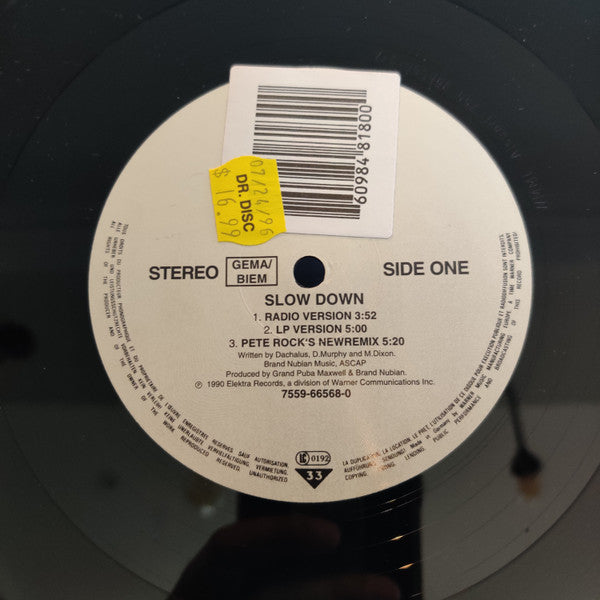 Release: Slow Down-Vinyl-Germany-1991-7559-66568-0-15111846