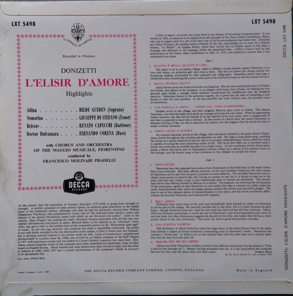 L'Elisir D'Amore Highlights