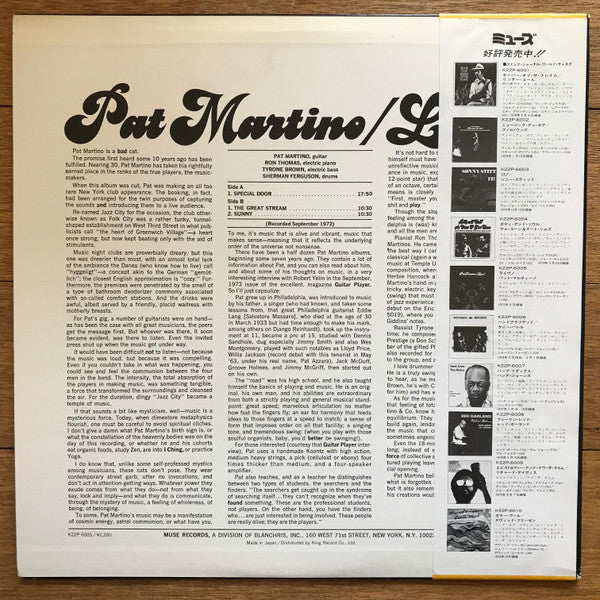 Master Release: Live! by Pat Martino