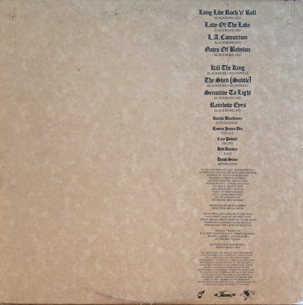 Release: Long Live Rock 'N' Roll-Vinyl-US-1978-PD-1-6143-11265026