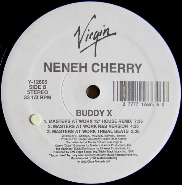Release: Buddy X-Vinyl-US-1992-Y-12665-65332